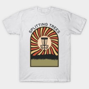 Splitting Trees | Disc Golf Vintage Retro Arch Mountains T-Shirt